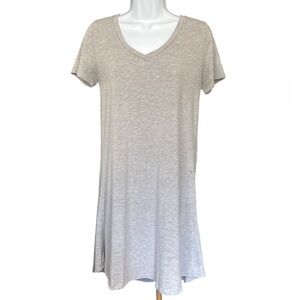 Casual Heather Gray V-Neck Tee
